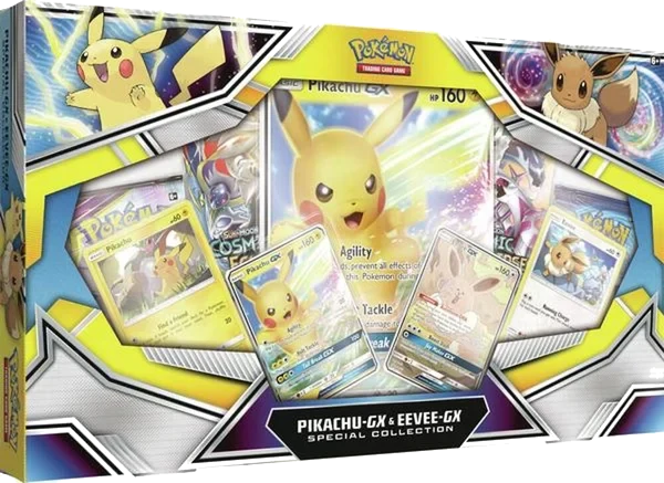 Coffret Collection Pikachu-GX et Évoli-GX Éclipse Cosmique