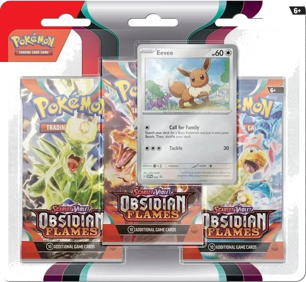 Tripack Évoli Flammes Obsidiennes