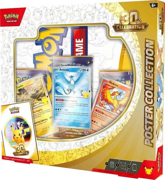 Coffret Collection Poster Pokémon 30e Anniversaire