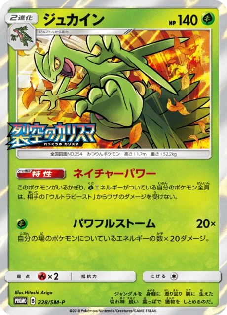 Carte Pokémon Jungko 228, extension Sun and Moon Promotional Cards (japonais)
