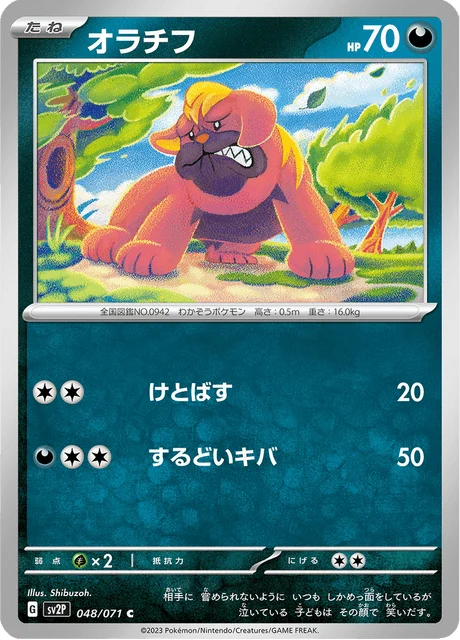 Carte Pokémon Grondogue 048, extension Snow Hazard (japonais)