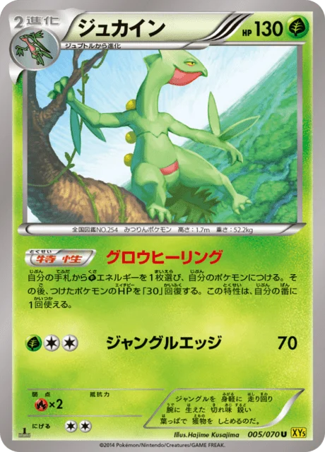 Carte Pokémon Jungko 005, extension Gaia Volcano (japonais)