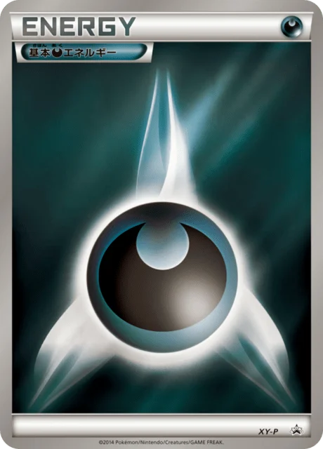 Carte Pokémon Énergie Obscurité NAN81, extension XY Promotional Cards (japonais)