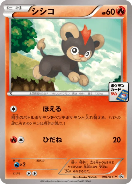 Carte Pokémon Hélionceau 081, extension XY Promotional Cards (japonais)