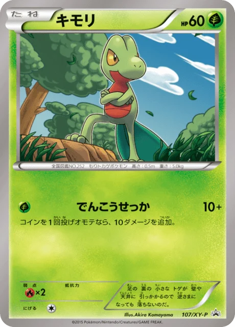 Carte Pokémon Arcko 107, extension XY Promotional Cards (japonais)