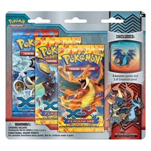 Tripack « Méga-Charizard X Pin » Étincelles