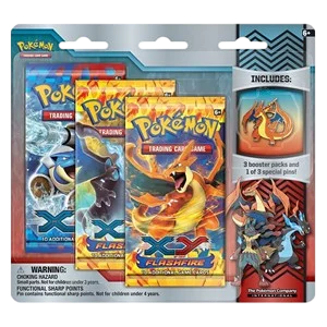 Tripack « Méga-Charizard Y Pin » Étincelles