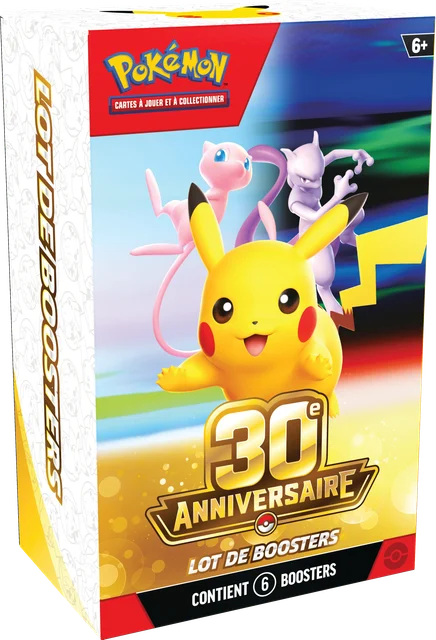 Lot de boosters Pokémon 30e Anniversaire
